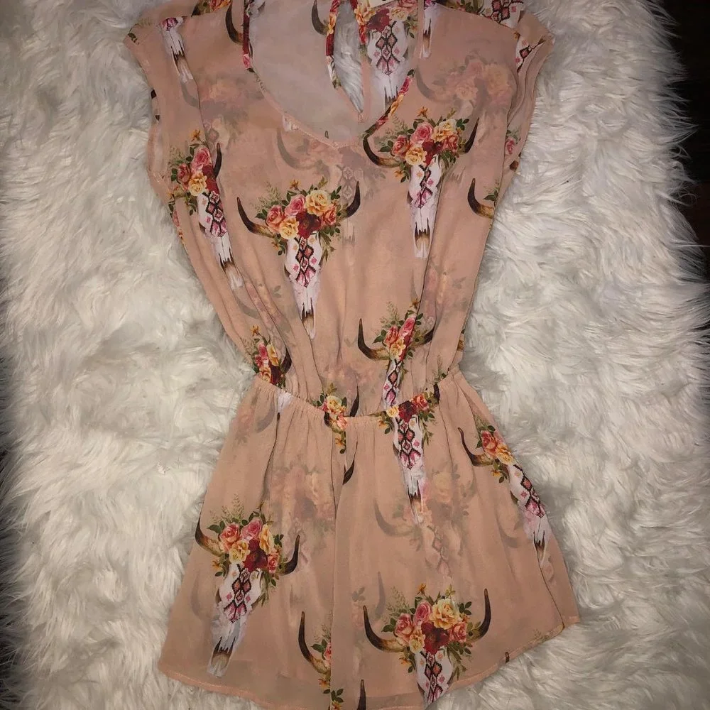 Show Me Your Mumu Frida Bullhead Romper EUC! Size X Small - Picture 2 of 5